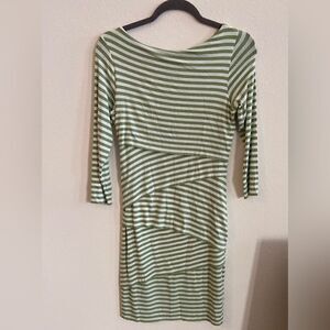 Anthropology Bailey 44 size M green and white stripes